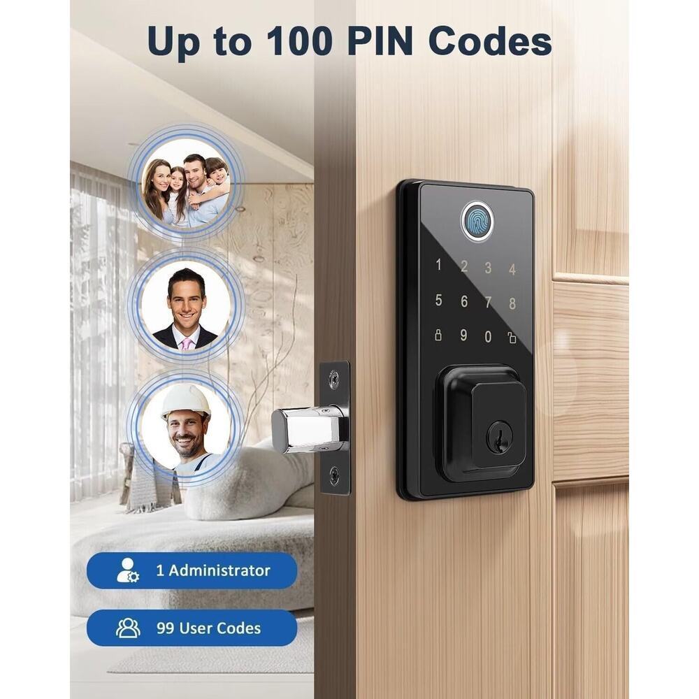 Smart Lock Fingerprint Keyless Entry Door Lock - Picture 2 of 7